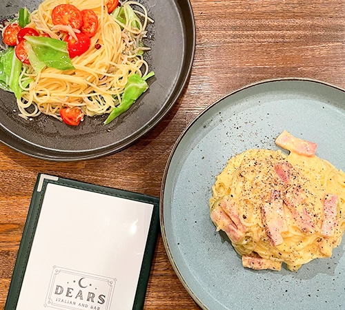 パスタとメニュー
